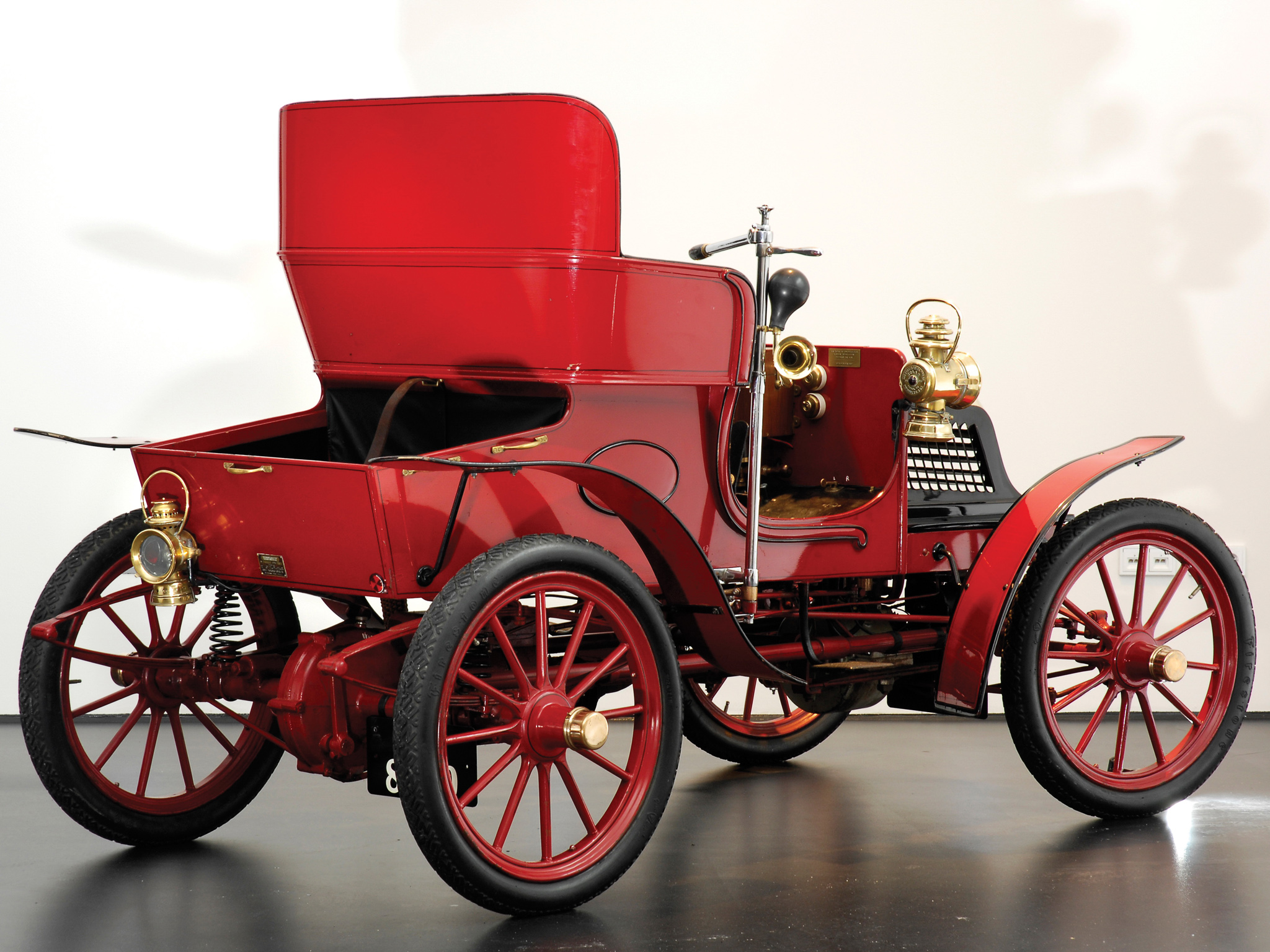 1903, Crestmobile, Model d, 2 passenger, Runabout, Retro Wallpaper