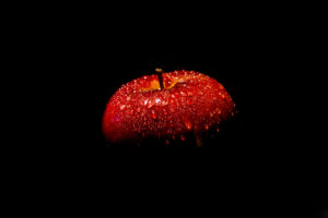 apple, Red, Drops