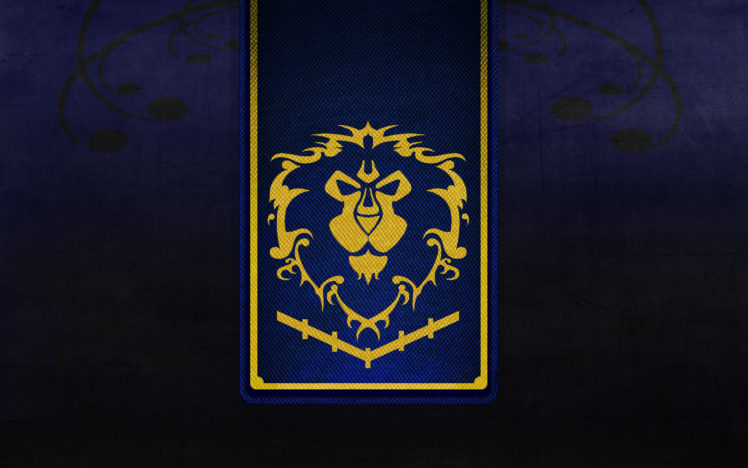 black, World, Of, Warcraft, Gold, Textures, Lions, Alliance, Crests HD Wallpaper Desktop Background