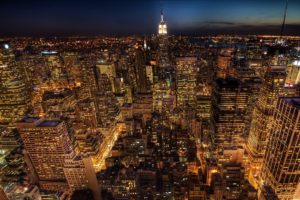 cityscapes, Night, Buildings, New, York, City
