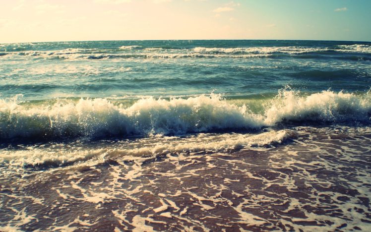 nature, Beach, Sea, Waves, Shore HD Wallpaper Desktop Background