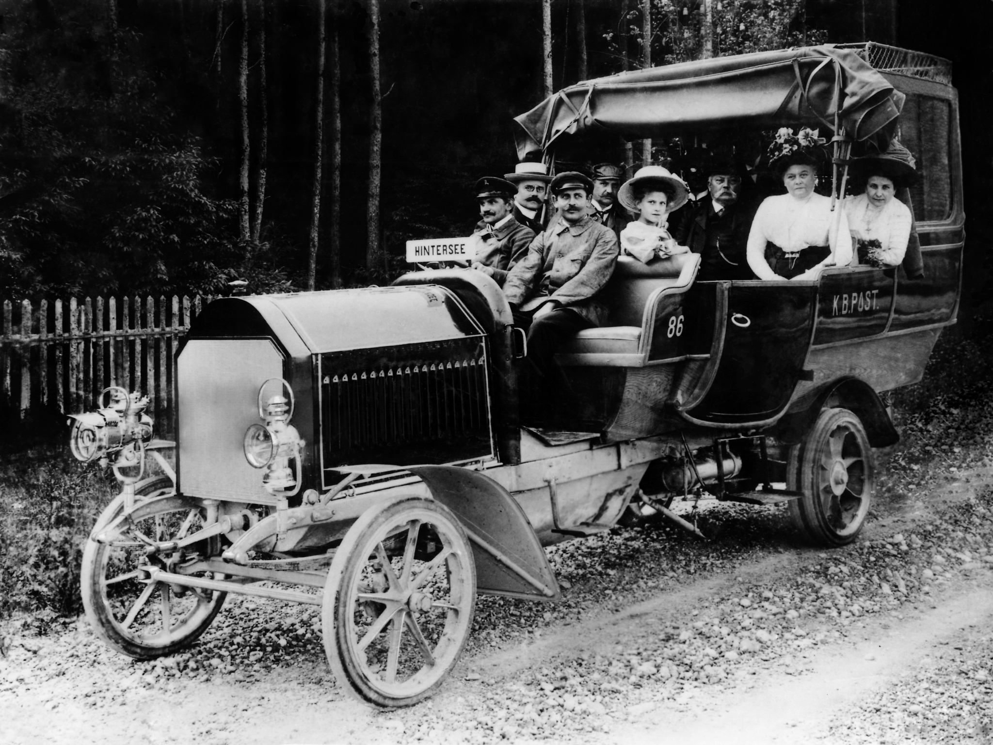 1906, Daimler, Model d4, Retro Wallpaper