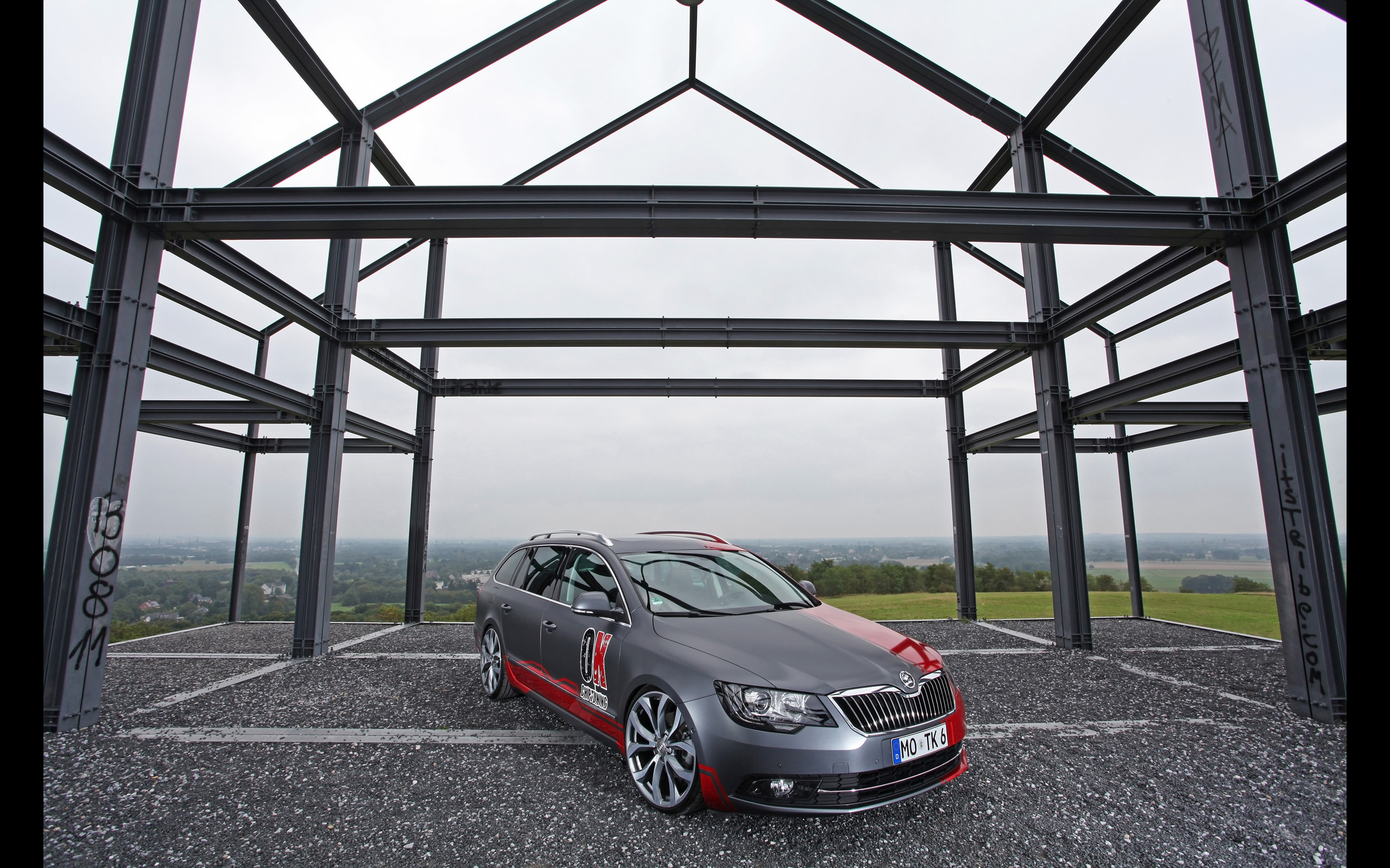 2013, Ok chiptuning, Skoda, Superb, Tuning, Stationwagon Wallpaper