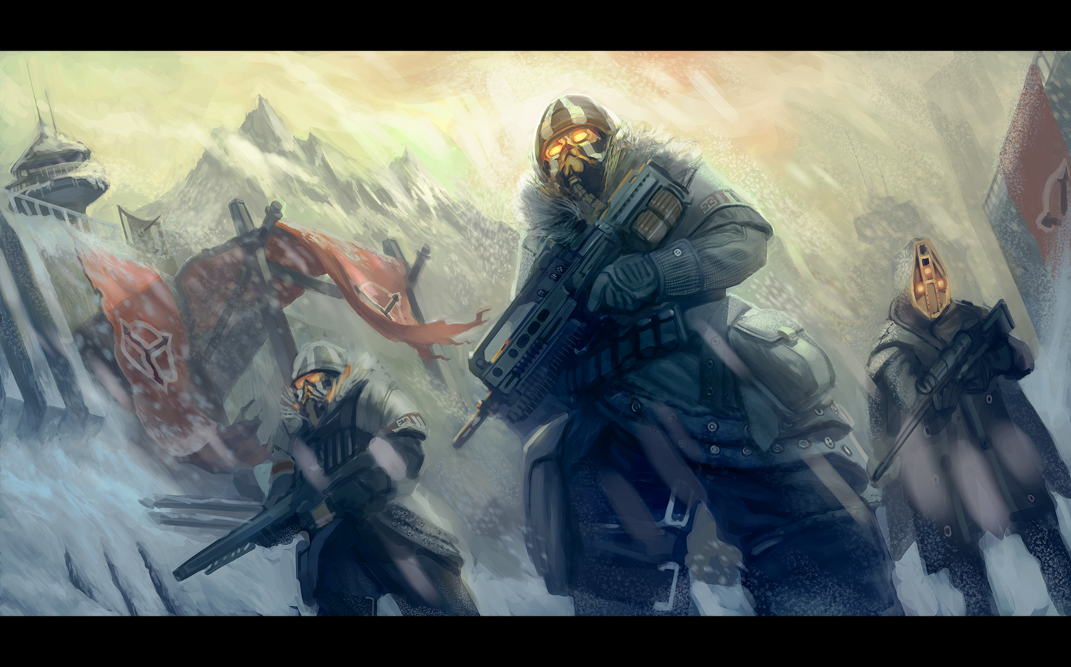 killzone, Warrior, Soldier, Sci fi, Gas, Mask Wallpaper