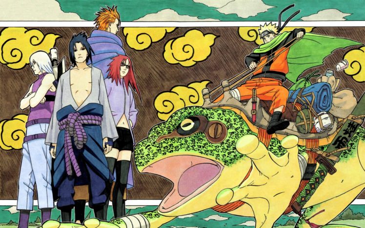 uchiha, Sasuke, Karin, Naruto, Shippuden, Frogs, Suigetsu, Naruto, Uzumaki, Juugo, Taka HD Wallpaper Desktop Background