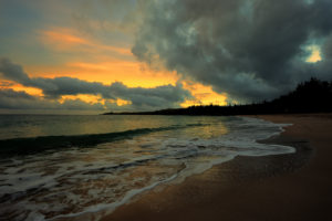 sunset, Water, Sea, Beach, Evening, Clouds, Ocean