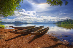 vietnam, Lac, Landscape, Boat, Lake, Reflection