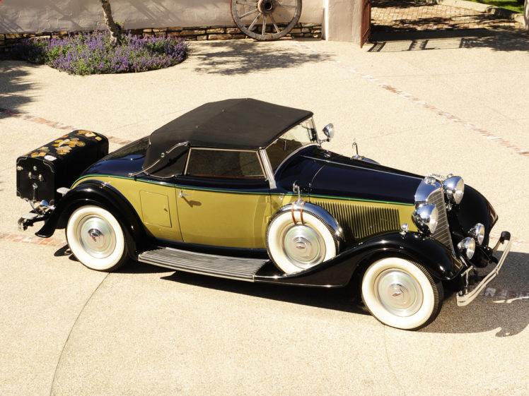 1933, Lincoln, Model ka, Convertible, Roadster, By, Murray, Retro, B w, Luxury, Wheel HD Wallpaper Desktop Background