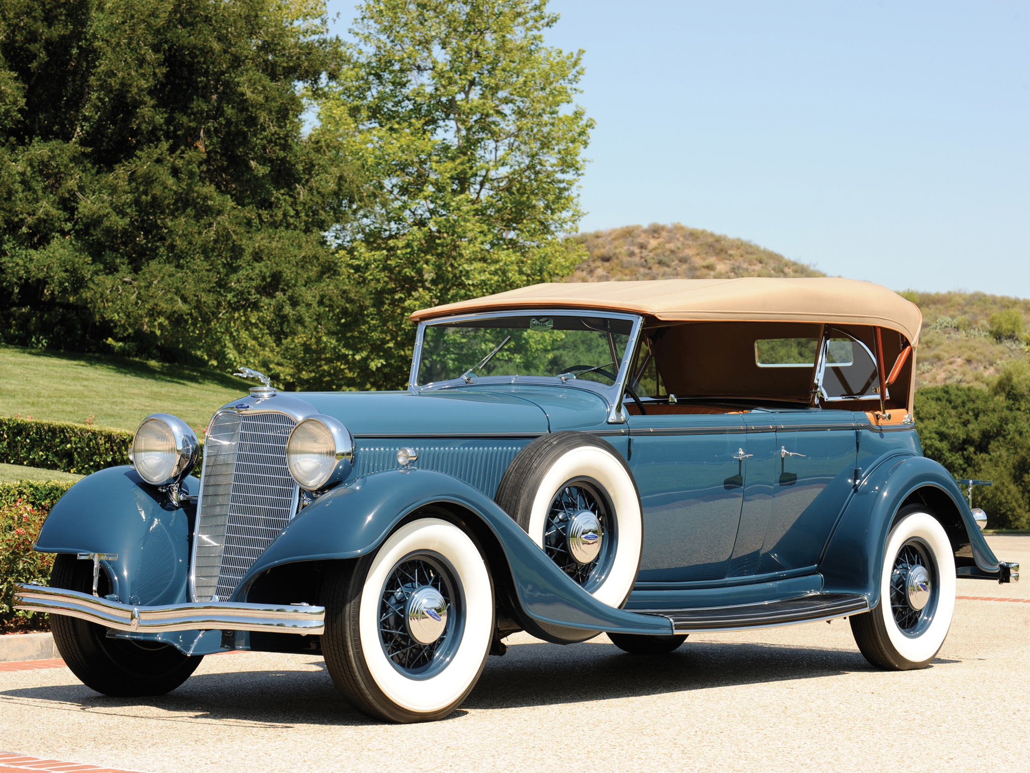 1933, Lincoln, Model kb, Dual, Cowl, Phaeton, Retro, Luxury, Wheel Wallpaper