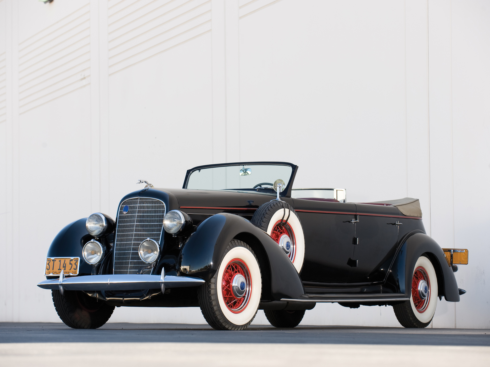1936, Lincoln, Model k, Dual, Windshield, Convertible, Sedan, By, Lebaron, Retro, Luxury Wallpaper