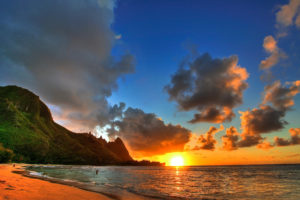 great, Beach, On, Kauai