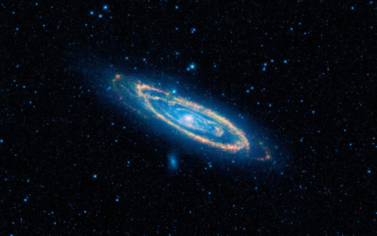 infrared, View, Of, Andromeda, Galaxy HD Wallpaper Desktop Background