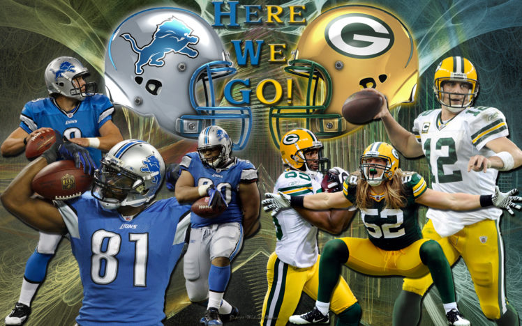 detroit, Lions, Nfl, Football, Green, Bay, Packers HD Wallpaper Desktop Background