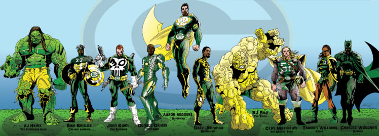 green, Bay, Packers, Nfl, Football, Comics, Superhero HD Wallpaper Desktop Background