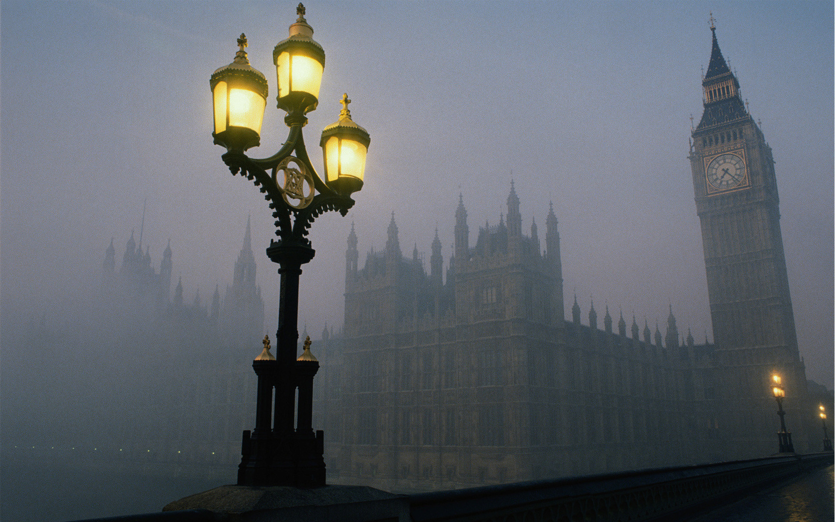 cityscape, London, Fog Wallpaper