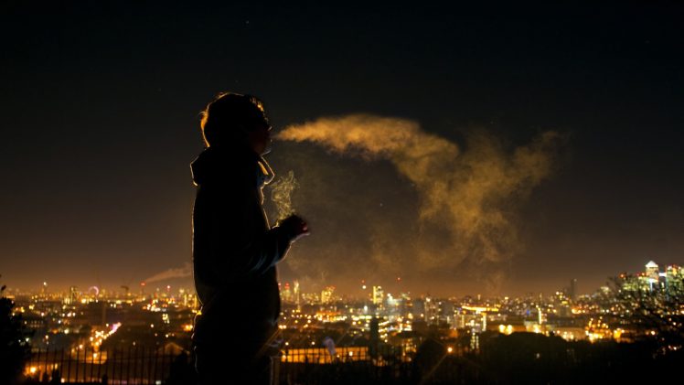 smoking, Night, Smoke, Men, People, Sillhouette, Cigarret HD Wallpaper Desktop Background