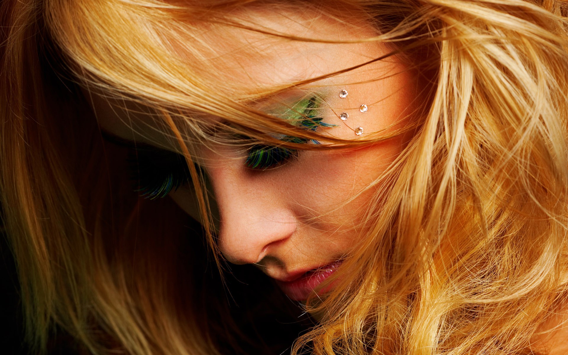 blondes, Women, Models, Lips, Portraits Wallpaper