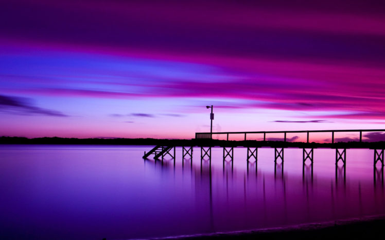 purple, Evening, Effect HD Wallpaper Desktop Background