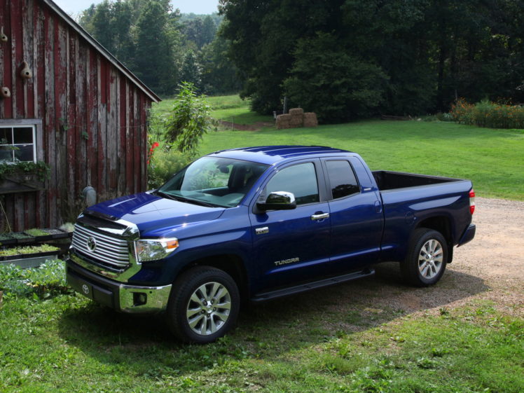 2014, Toyota, Tundra, Double, Cab, Limited, Pickup HD Wallpaper Desktop Background