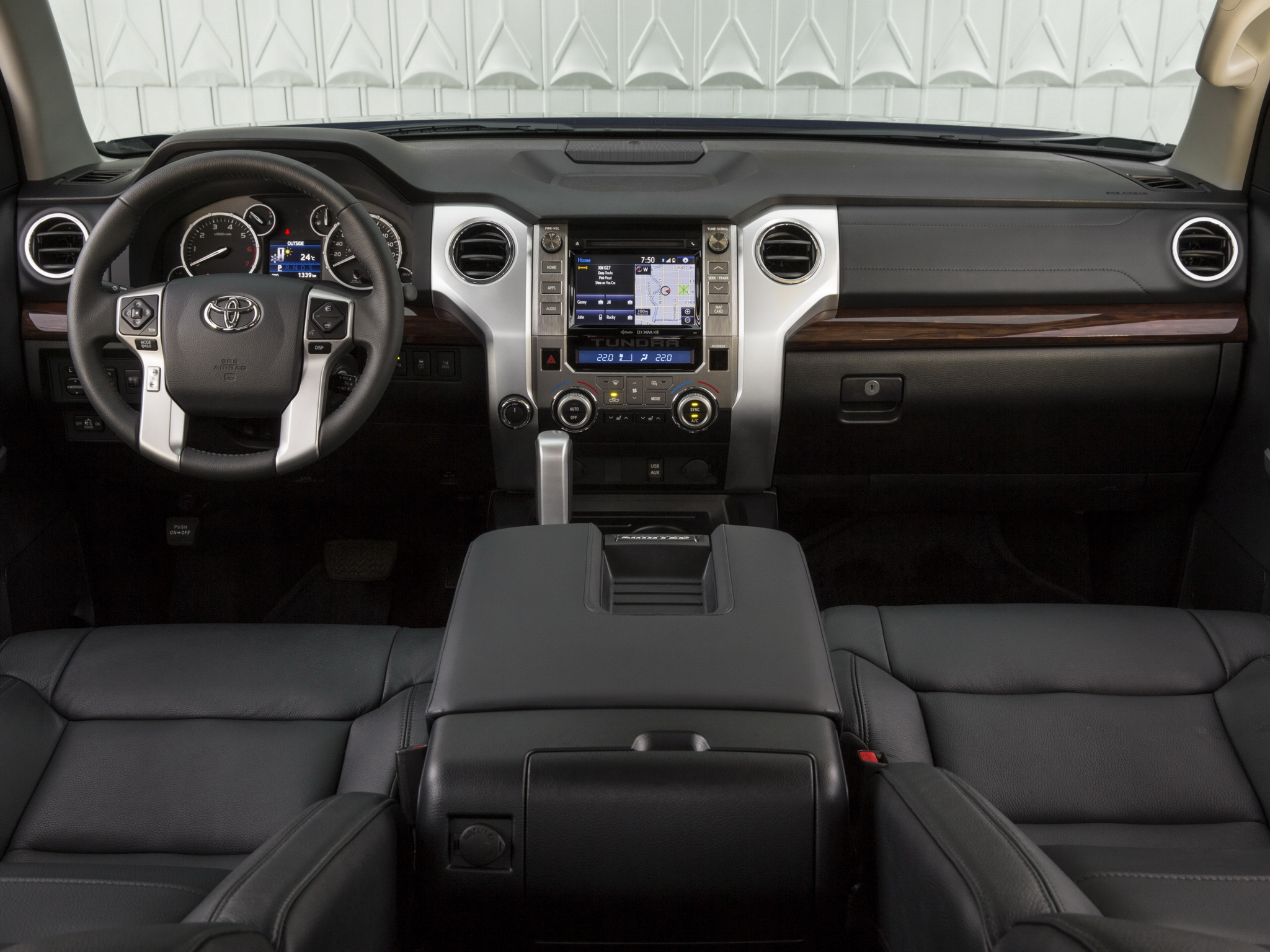 2014, Toyota, Tundra, Double, Cab, Limited, Pickup, Interior Wallpapers