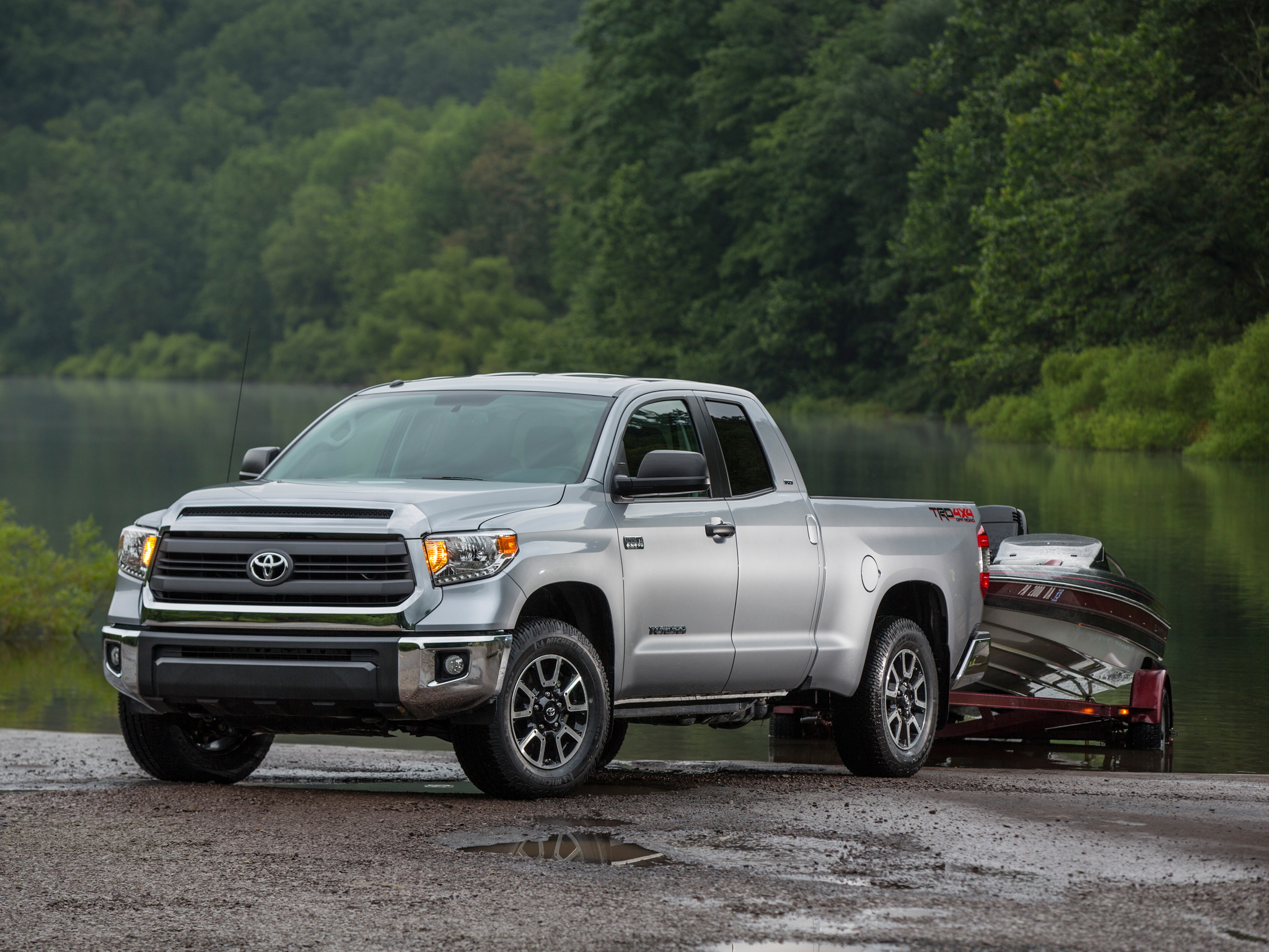 2014, Trd, Toyota, Tundra, Double, Cab, Sr5, Pickup, 4x4, Gs Wallpaper