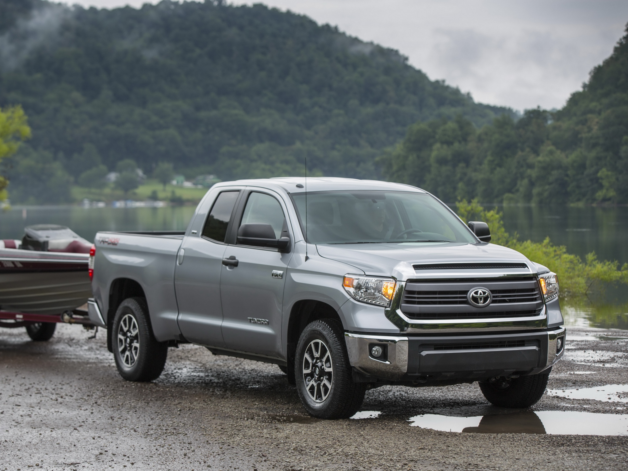 2014, Trd, Toyota, Tundra, Double, Cab, Sr5, Pickup, 4x4 Wallpaper
