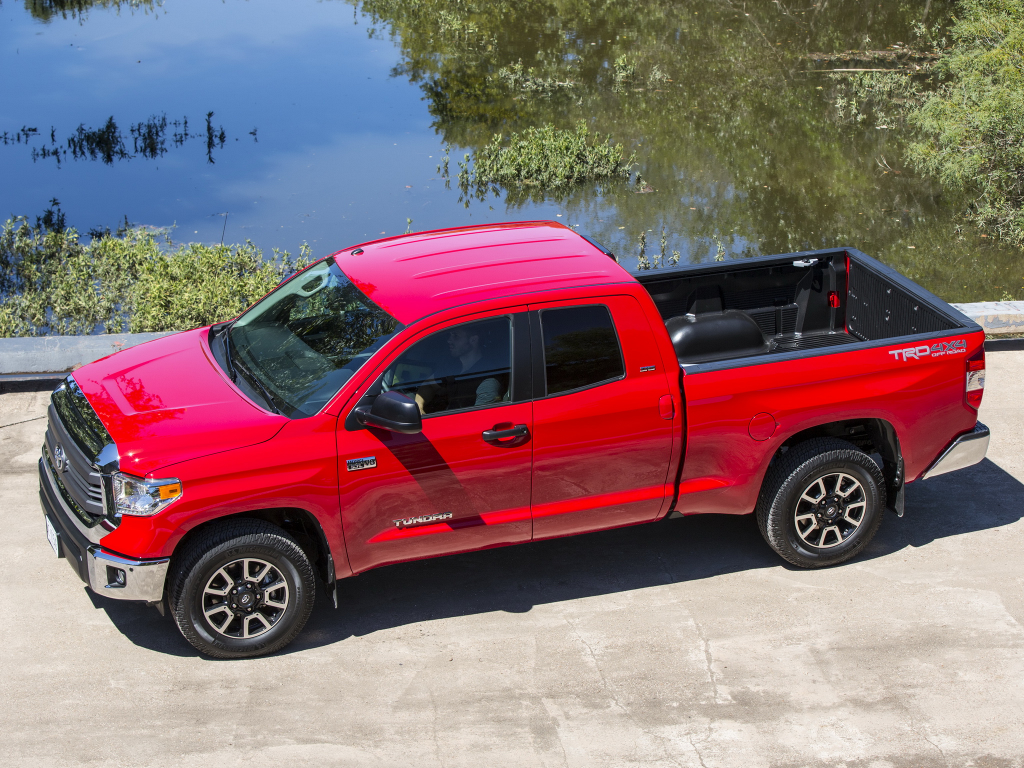 2014, Trd, Toyota, Tundra, Double, Cab, Sr5, Pickup, 4x4 Wallpapers HD