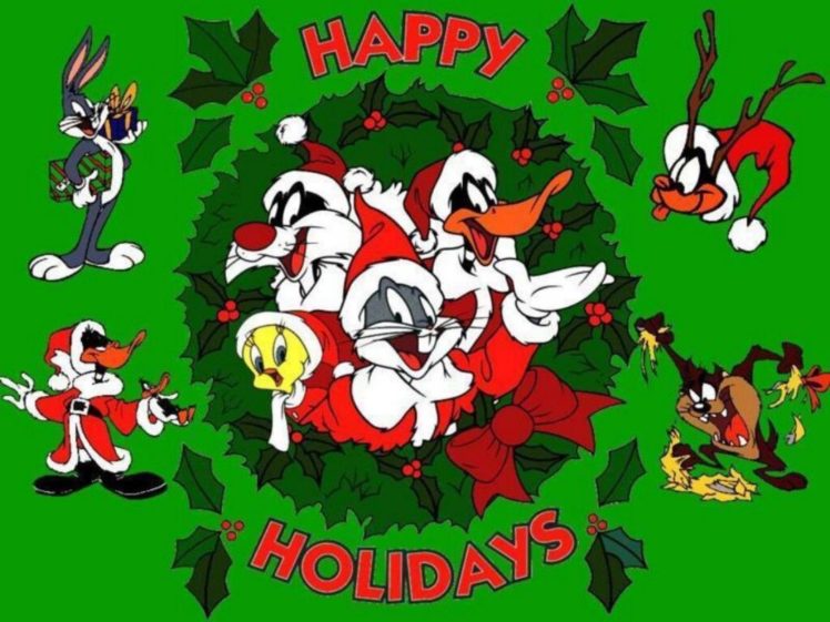 bugs, Bunny, Looney, Tunes, Christmas HD Wallpaper Desktop Background