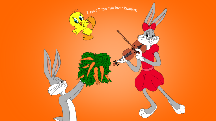bugs, Bunny, Looney, Tunes, Tweety, Gj HD Wallpaper Desktop Background
