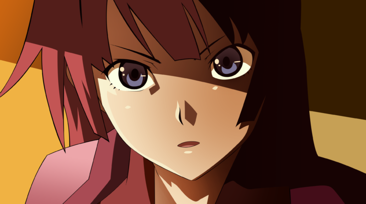 vector, Bakemonogatari, Senjougahara, Hitagi, Anime, Girls, Faces HD Wallpaper Desktop Background