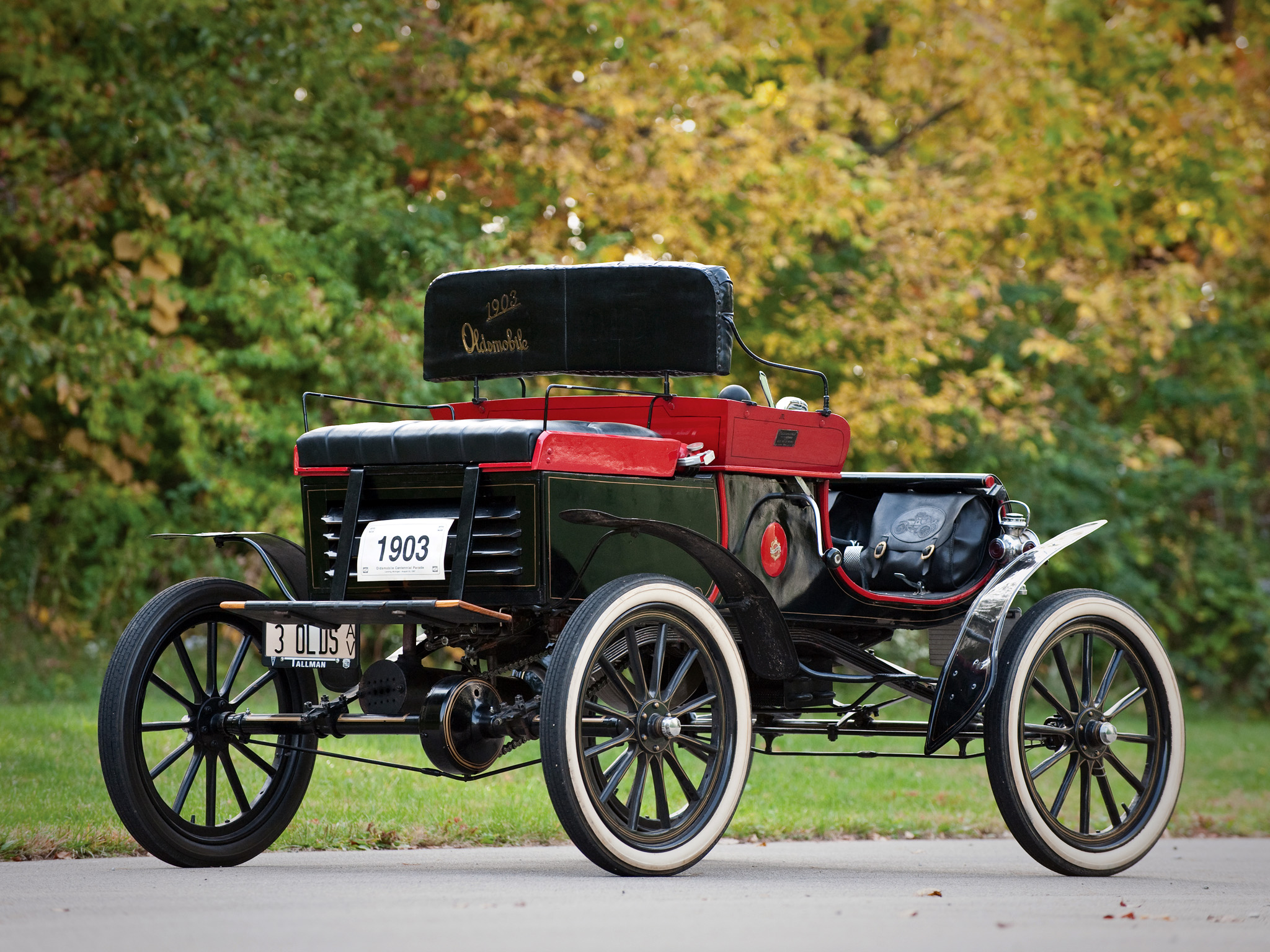 1903, Oldsmobile, Model r, Curved, Dash, Runabout, Retro, Gg Wallpaper