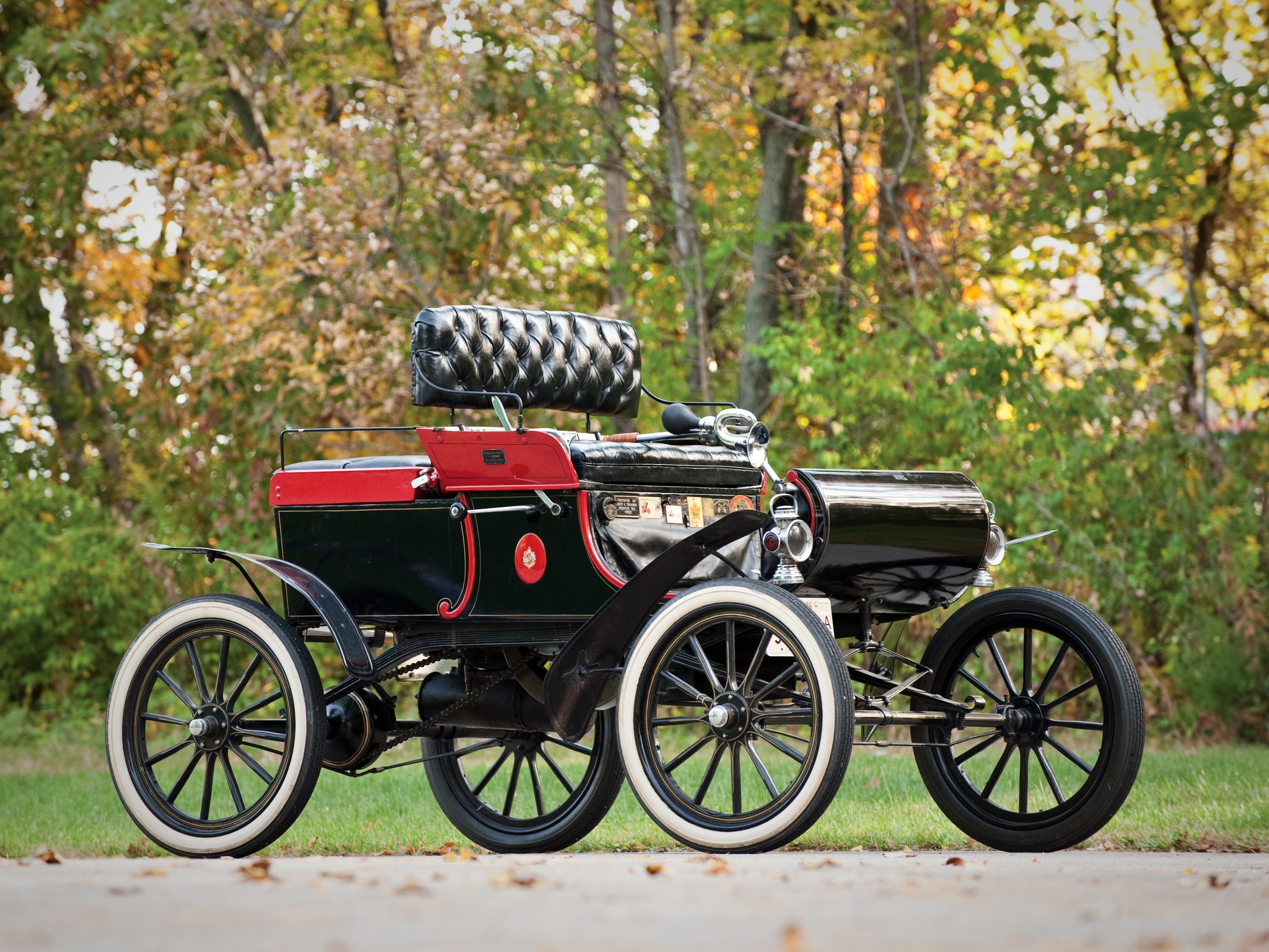 1903, Oldsmobile, Model r, Curved, Dash, Runabout, Retro Wallpaper