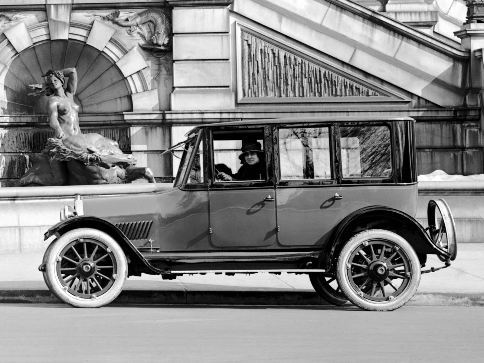1915, Oldsmobile, Model 44, Sedan, Retro Wallpaper