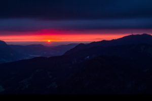 sunset, Clouds, Landscapes, Nature, Night, Germany, Hills, Bavaria