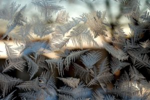 frost, On, The, Glass, Patterns, Window, Bokeh, Winter