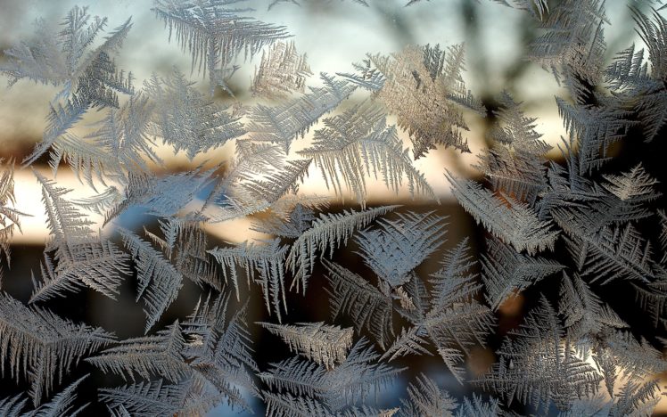 frost, On, The, Glass, Patterns, Window, Bokeh, Winter HD Wallpaper Desktop Background