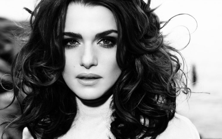 women, Models, Rachel, Weisz, Monochrome HD Wallpaper Desktop Background