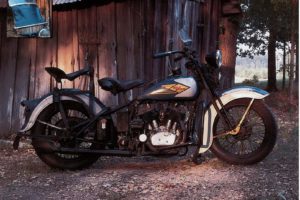 1935, Harley, Davidson, Vld, Retro