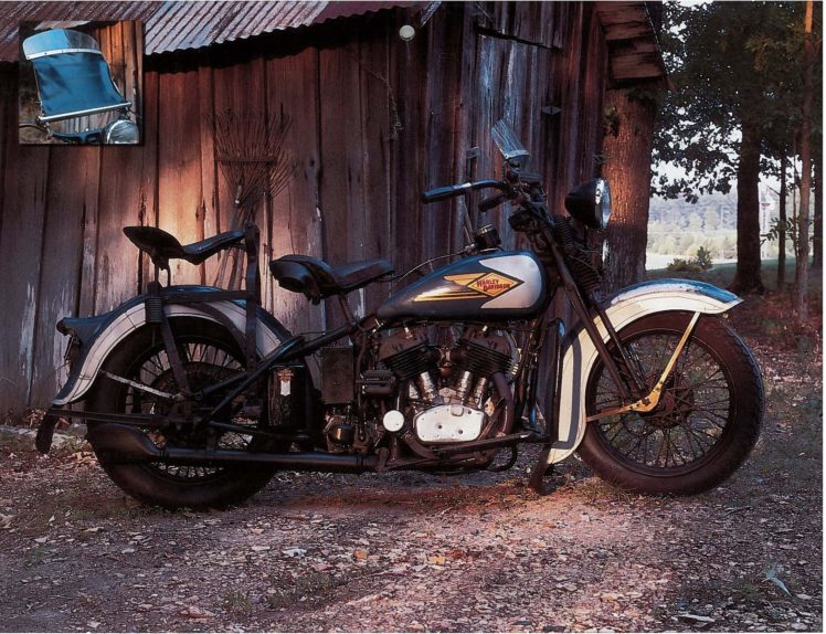 1935, Harley, Davidson, Vld, Retro HD Wallpaper Desktop Background