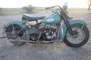 1946, Harley, Davidson, U l, Retro, Jpg