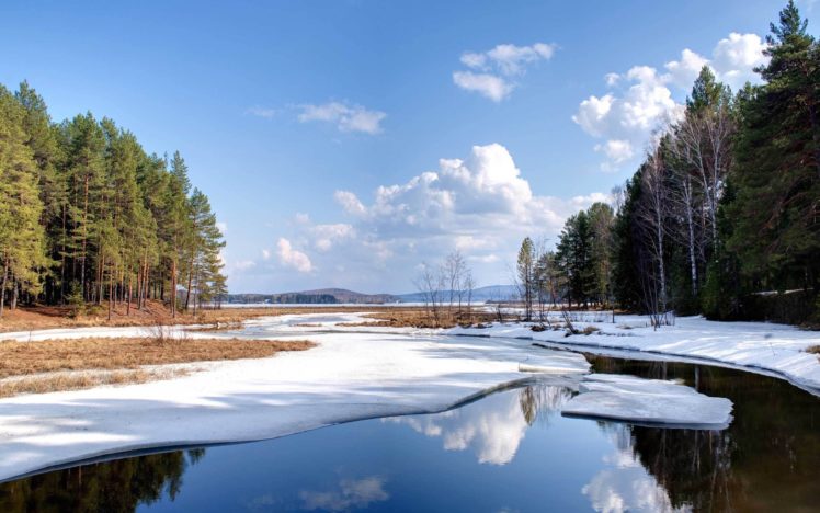 landscapes, Winter,  season , Hdr, Photography HD Wallpaper Desktop Background