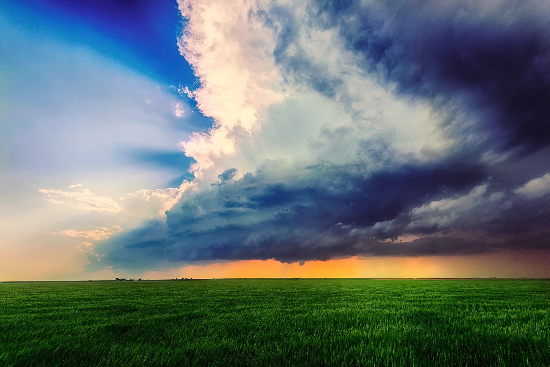 summer, Clouds, Field, Sky, Clouds Wallpaper