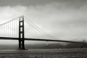 black, And, White, Architecture, Golden, Gate, Bridge, San, Francisco