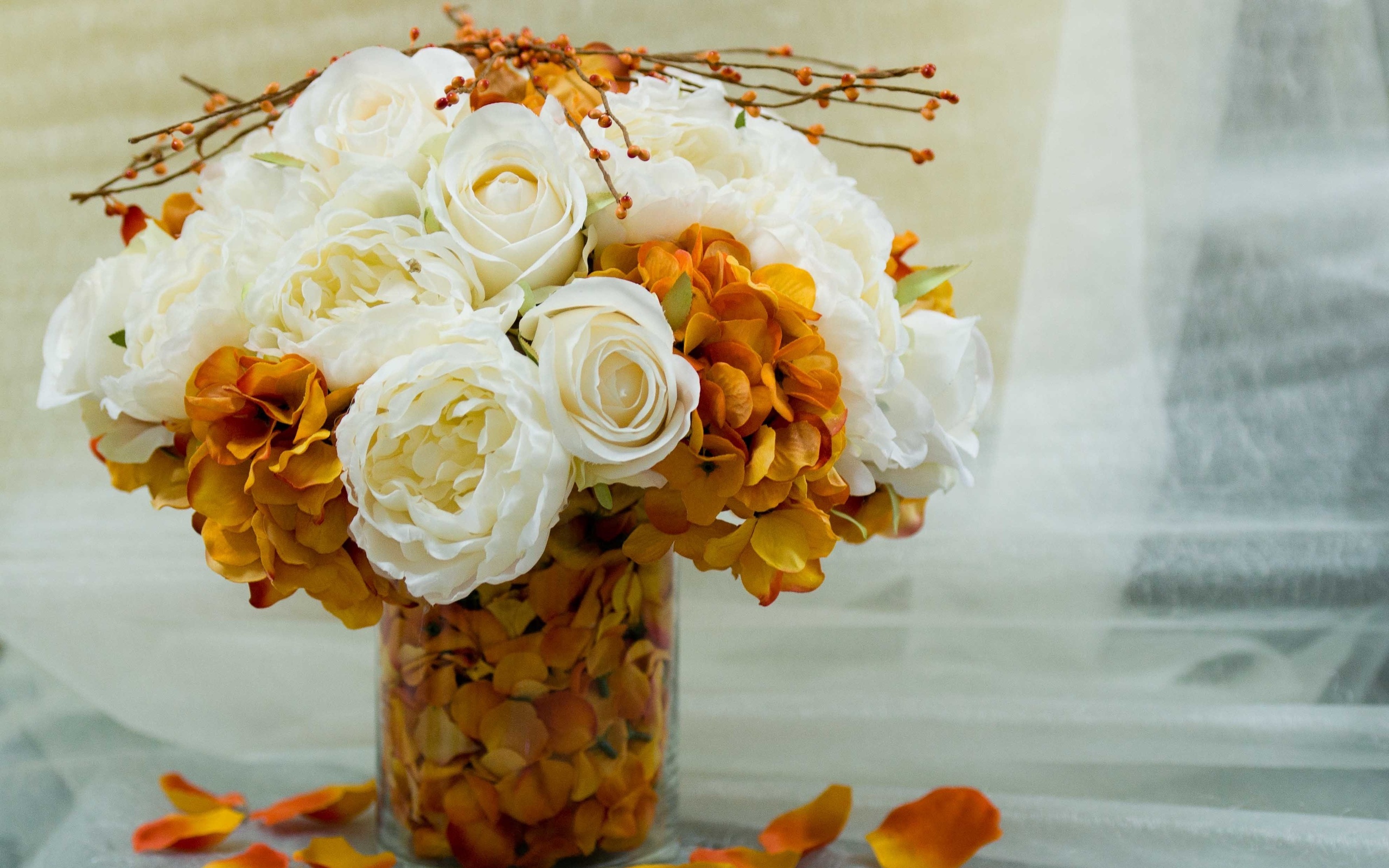 vase, Flowers, Bouquet Wallpaper
