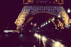 eiffel, Tower, Paris, Lights, Night