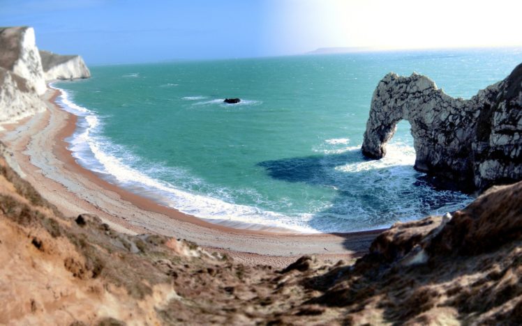 ocean, Landscapes, Beach, Rocks HD Wallpaper Desktop Background