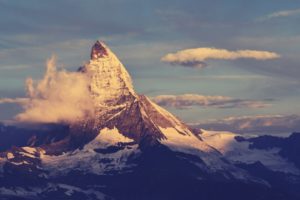mountains, Clouds, Landscapes, Switzerland, Matterhorn