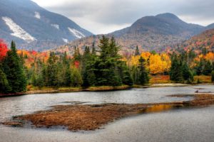 autumn, The, Mountains, The, Trees, The, River, Landscape