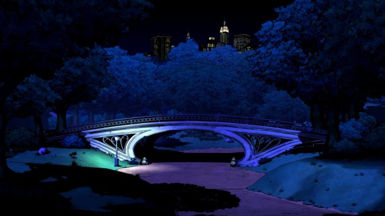 the, Wolf, Among, Us, Game, Bridge, Night, City HD Wallpaper Desktop Background