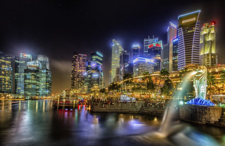 singapore, City, Lights Wallpapers HD / Desktop and Mobile Backgrounds